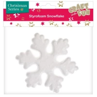 1. Craft With Fun Ozdoba Dekoracyjna Płatek Śniegu Styropianowe 384014